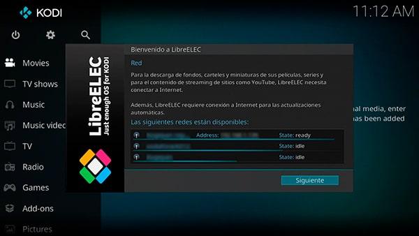 Conexión a la wifi del usuario desde LibreELEC