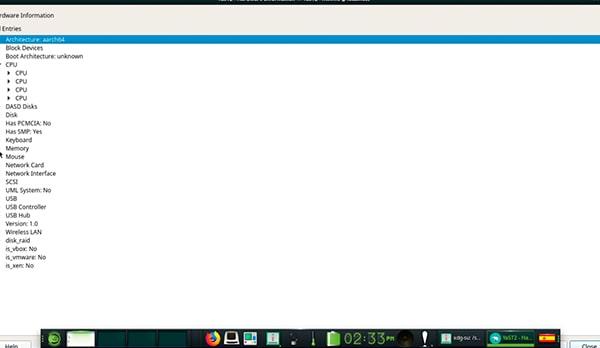 Información de hardware de Raspberry Pi en openSUSE