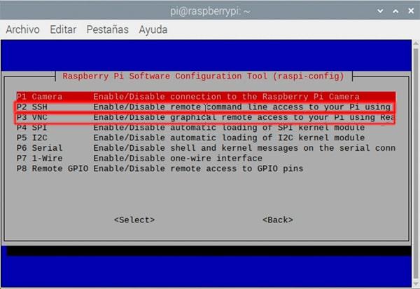 Configuración de las interfaces de Raspberry Pi desde terminal