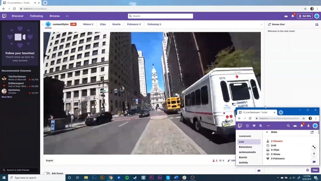 Mochila con una Raspberry Pi 4 haciendo streaming en Twitch