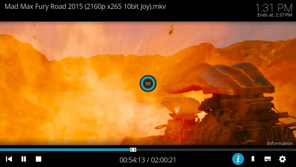 Reproduciendo una Película en 4K con Kodi en Batocera 5.26